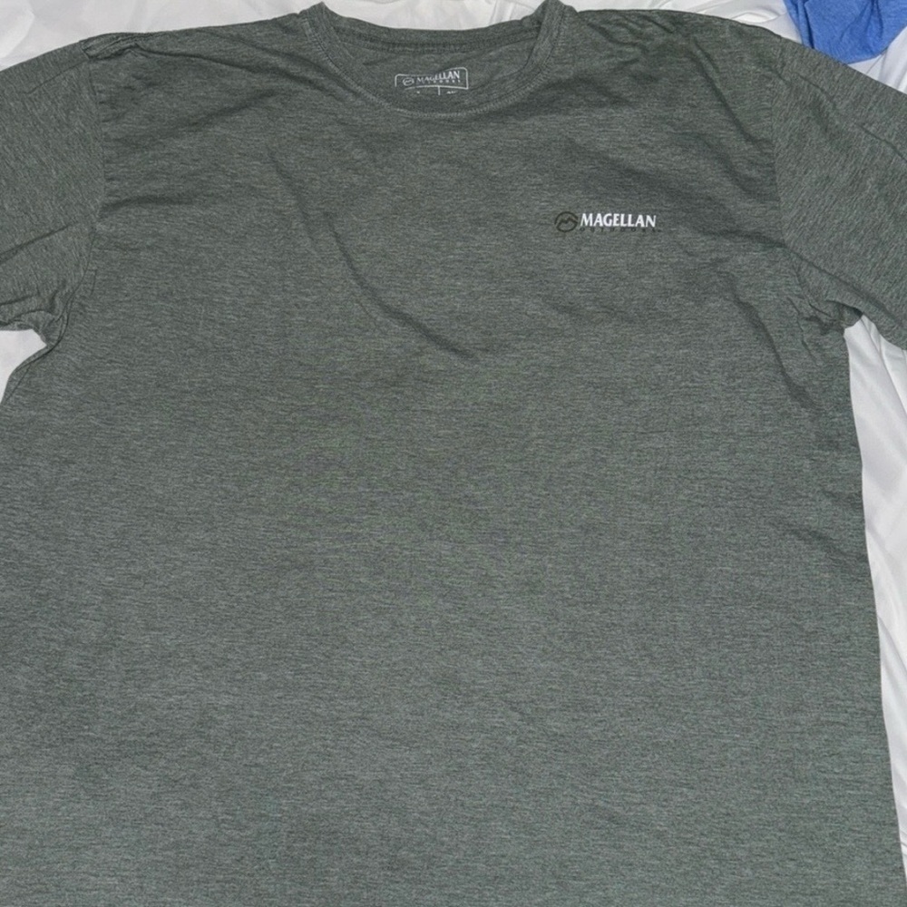 Magellan Outdoors Lake Graphic T Shirt Mens 2XL Green Fishing Tee
